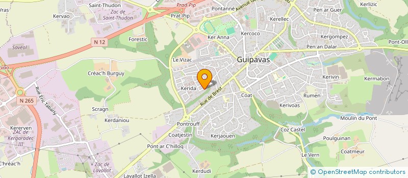 localisation de l'entreprise SCI 11 COLBERT  GUIPAVAS