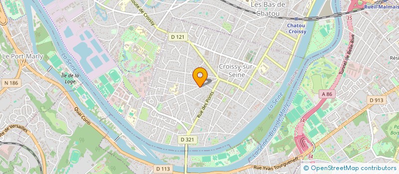 localisation de l'entreprise SCI 11 DE LA SOURCE  CROISSY-SUR-SEINE