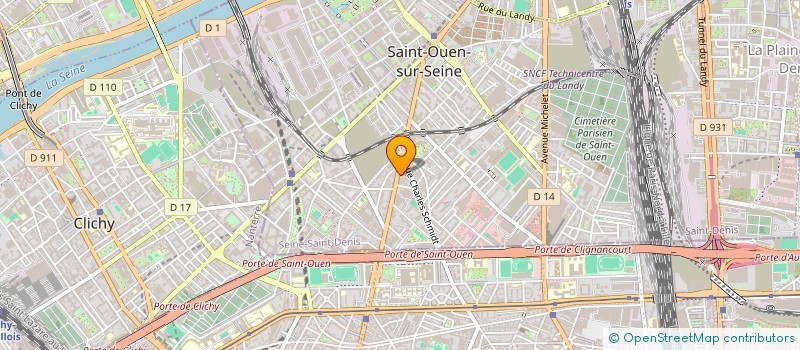 localisation de l'entreprise SCI 11 GODILLOT à SAINT-OUEN-SUR-SEINE