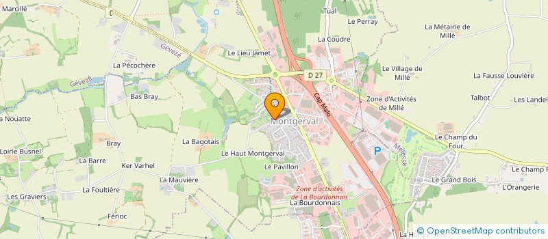 localisation de l'entreprise SCI 11 LEGRAVEREND  LA MEZIERE