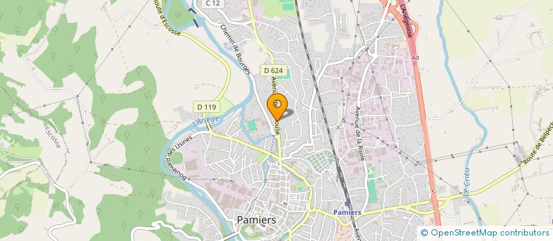 localisation de l'entreprise SCI 11 RTE DE TOULOUSE à PAMIERS