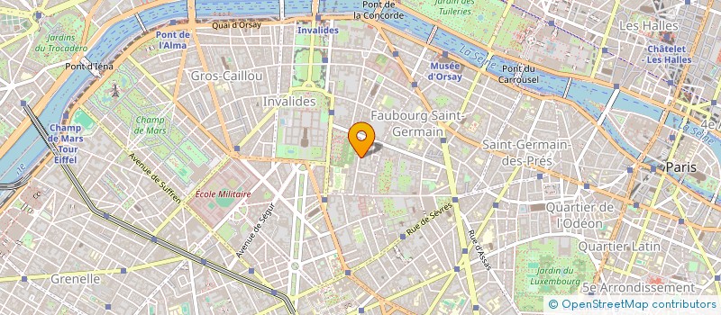 localisation de l'entreprise SCI 11 RUE BARBET DE JOUY A PARIS à PARIS