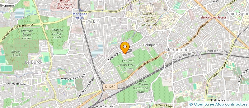 localisation de l'entreprise SCI 11 RUE CLARE  PESSAC