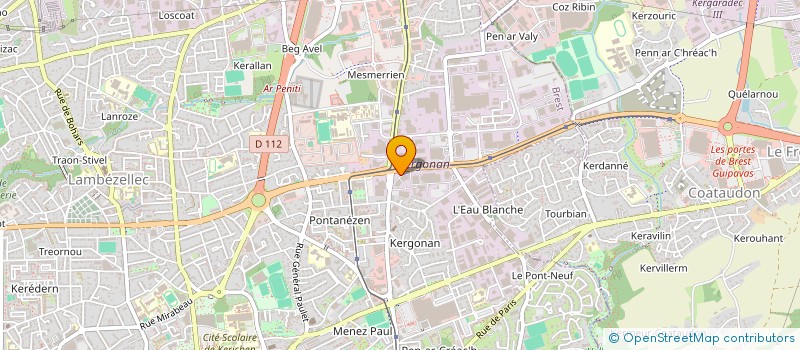 localisation de l'entreprise SCI 11 RUE DE KERVEZENNEC  BREST