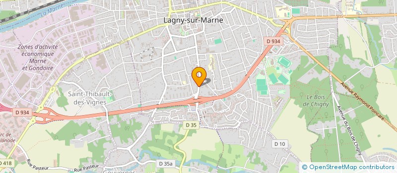 localisation de l'entreprise SCI 11 RUE DE NORMANDIE  LAGNY-SUR-MARNE