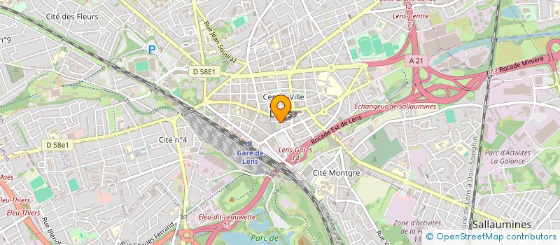 localisation de l'entreprise SCI 11 RUE DU HAVRE  LENS