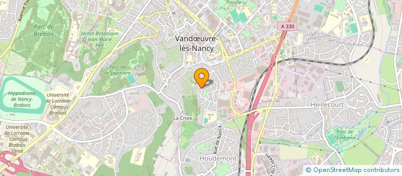 localisation de l'entreprise SCI 11 RUE GERARD DE NERVAL  VANDUVRE-LES-NANCY