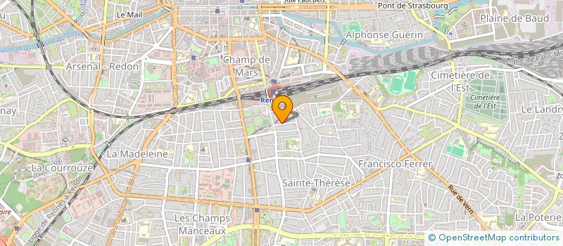 localisation de l'entreprise SCI 11 RUE LE CHAPELIER  RENNES