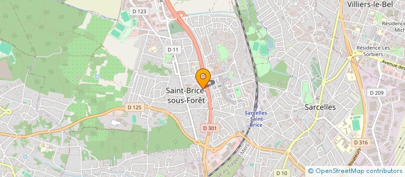 localisation de l'entreprise SCI 110 à SAINT-BRICE-SOUS-FORET