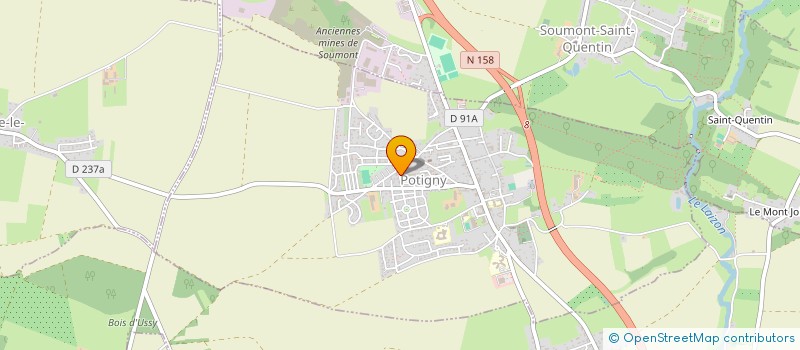 localisation de l'entreprise SCI 111 F  POTIGNY