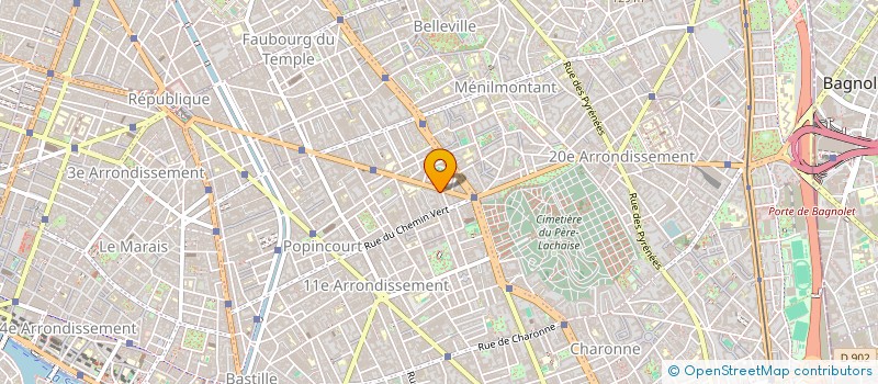 localisation de l'entreprise SCI 112 AVE REPUBLIQUE  PARIS