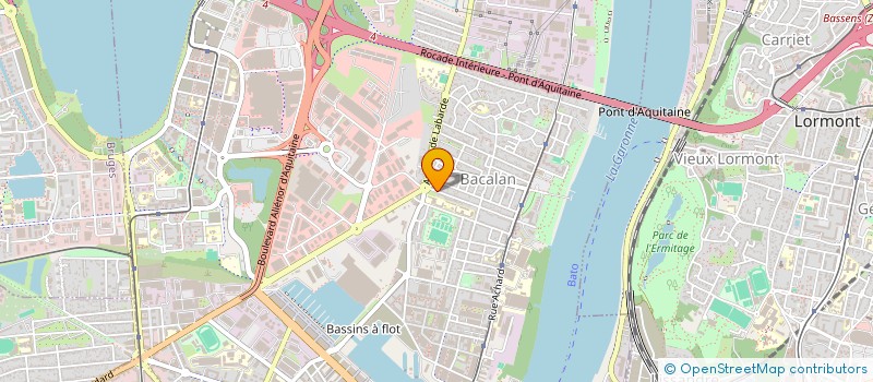 localisation de l'entreprise SCI 113 ARAGO  BORDEAUX