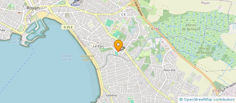 localisation de l'entreprise SCI'114'  ROYAN