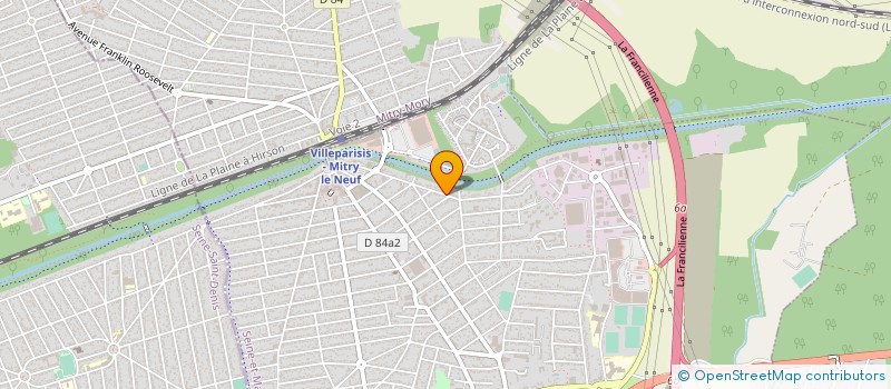 localisation de l'entreprise SCI 114 AV PV COUTURIER COURNE  VILLEPARISIS