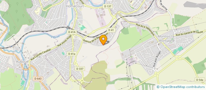 localisation de l'entreprise SCI 114 BACH  HOMECOURT