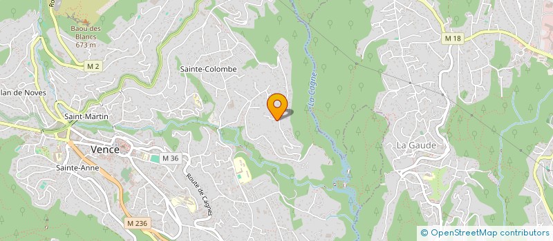 localisation de l'entreprise SCI 114 CHEMIN DU PIOULIER  VENCE