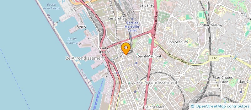localisation de l'entreprise SCI 115 RUE ST PIERRE à MARSEILLE