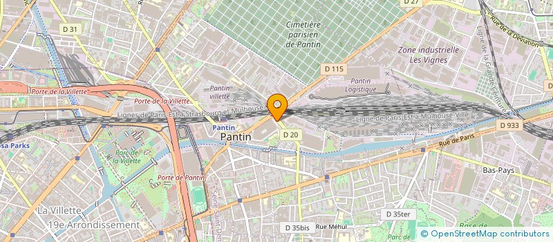 localisation de l'entreprise SCI 116 à PANTIN
