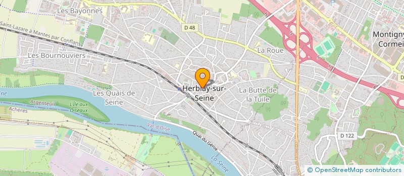 localisation de l'entreprise SCI 116 MONTEE SUBREVILLE  HERBLAY-SUR-SEINE