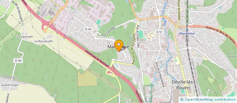 localisation de l'entreprise SCI 117 à ROUEN