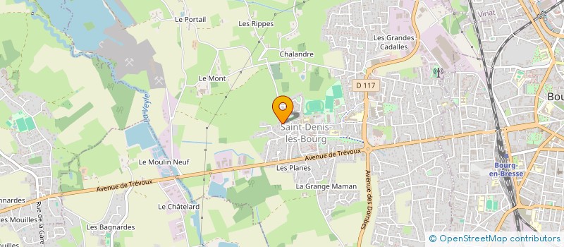 localisation de l'entreprise SCI 117 à SAINT-DENIS-LES-BOURG