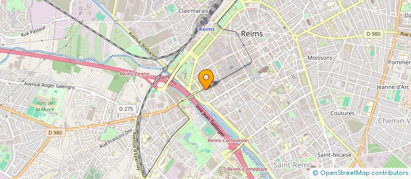 localisation de l'entreprise SCI 117 RUE DU MOLINEL  REIMS