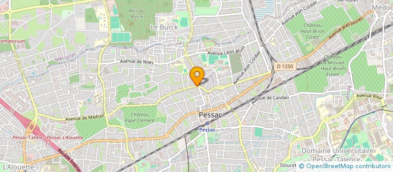 localisation de l'entreprise SCI 119 AV NANCEL PENARD  PESSAC