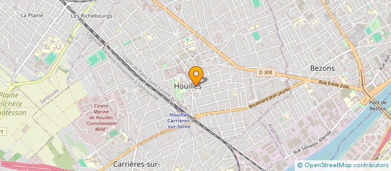 localisation de l'entreprise SCI 119 FRANCIS CARCO  HOUILLES