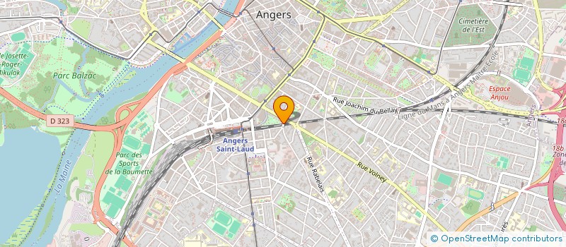 localisation de l'entreprise SCI 119 GRANDET à ANGERS