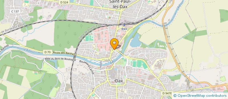 localisation de l'entreprise SCI 11AV GEORGES CHAULET  DAX