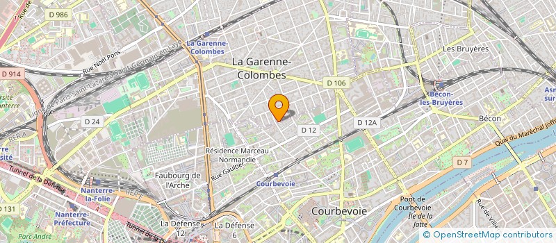 localisation de l'entreprise SCI 11B VILLA BASSES BRUYERES  LA GARENNE-COLOMBES