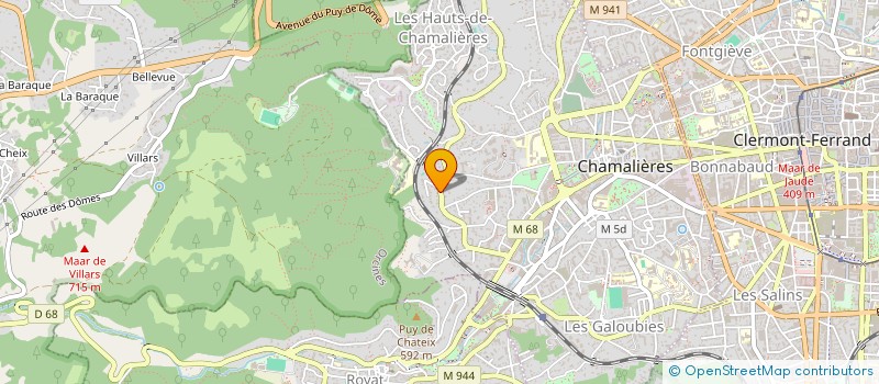 localisation de l'entreprise SCI 11BIS  CHAMALIERES