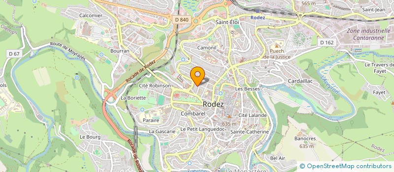 localisation de l'entreprise SCI  11BIS ET 11TER RUE DE L'AMPHITHEATR  RODEZ