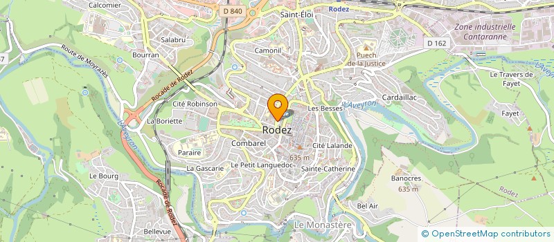 localisation de l'entreprise SCI 12 14 RUE BETEILLE  RODEZ