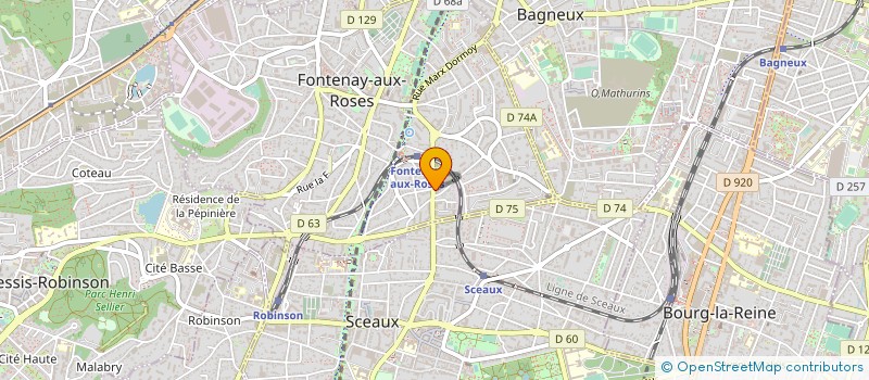 localisation de l'entreprise SCI 12 AV LOMBART à FONTENAY-AUX-ROSES
