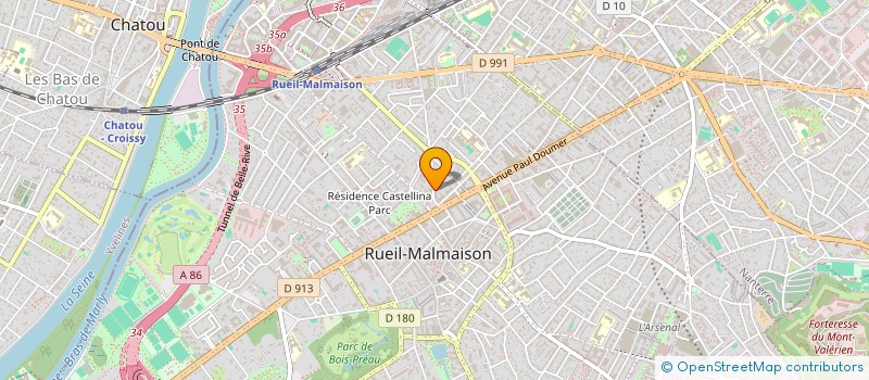 localisation de l'entreprise SCI 12 BROSSOLETTE à RUEIL-MALMAISON