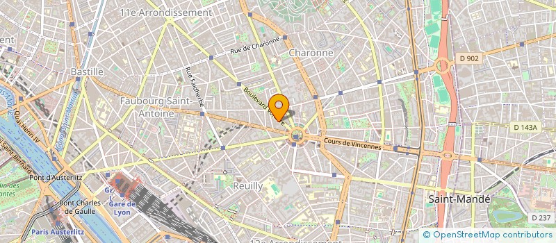 localisation de l'entreprise SCI 12 CHARRETIERS  PARIS