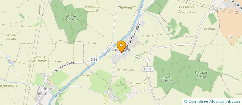 localisation de l'entreprise SCI 12 GRANGE BATELIERE  CAMPAGNE