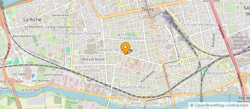 localisation de l'entreprise SCI 12 LAVOISIER  TOURS