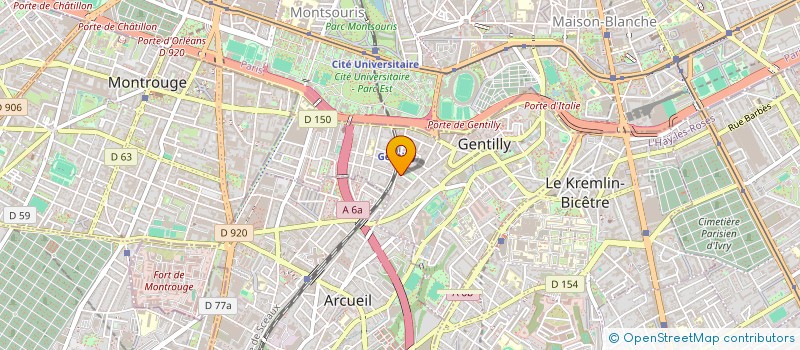 localisation de l'entreprise SCI 12 LEFEVRE  GENTILLY