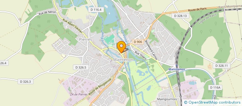 localisation de l'entreprise SCI 12 PL NOE ET OMER SADORGE à MAINTENON