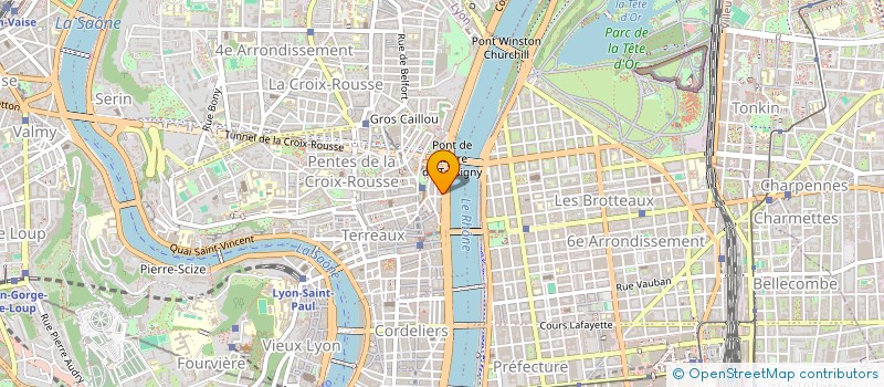 localisation de l'entreprise SCI 12 QUAI LASSAGNE à LYON