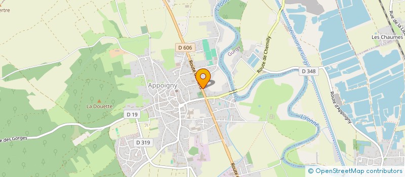 localisation de l'entreprise SCI 12 ROUTE DE PARIS  APPOIGNY