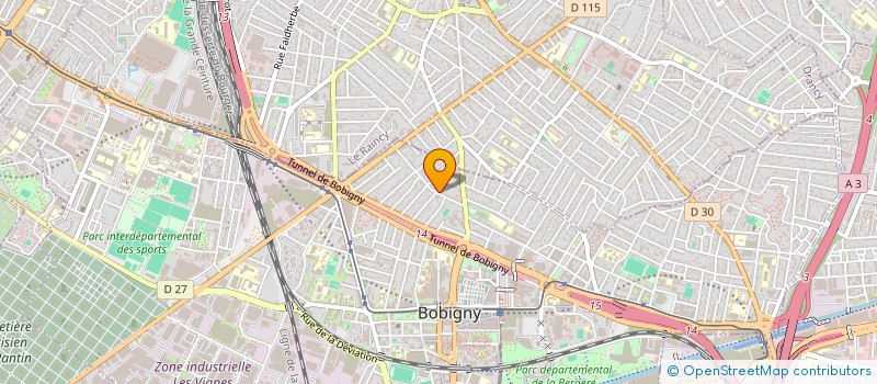 localisation de l'entreprise SCI 12 RUE CHOUMERY  BOBIGNY