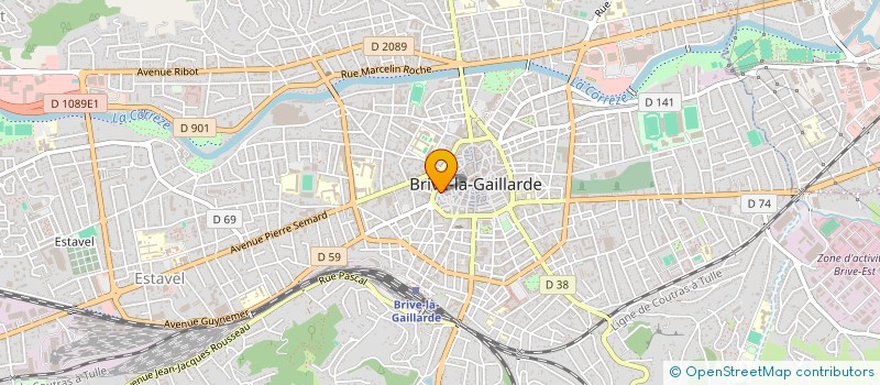 localisation de l'entreprise SCI 12 RUE DE LA JAUBERTIE  BRIVE-LA-GAILLARDE