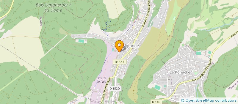 localisation de l'entreprise SCI 12 RUE DES JARDINS  ALGRANGE