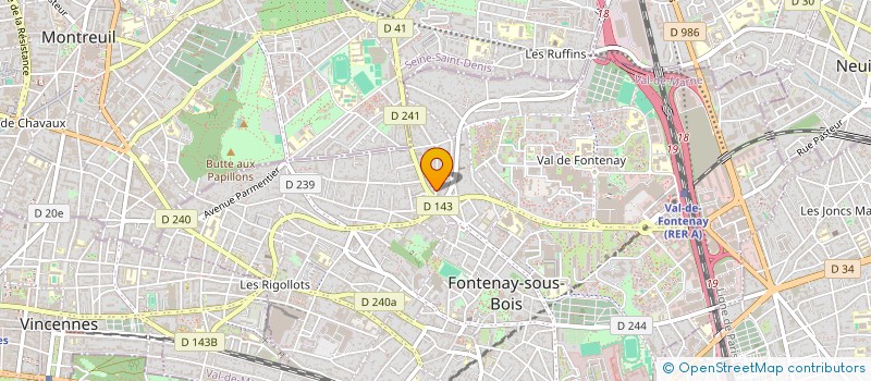 localisation de l'entreprise SCI 12 RUE FABRE D EGLANTINE à FONTENAY-SOUS-BOIS