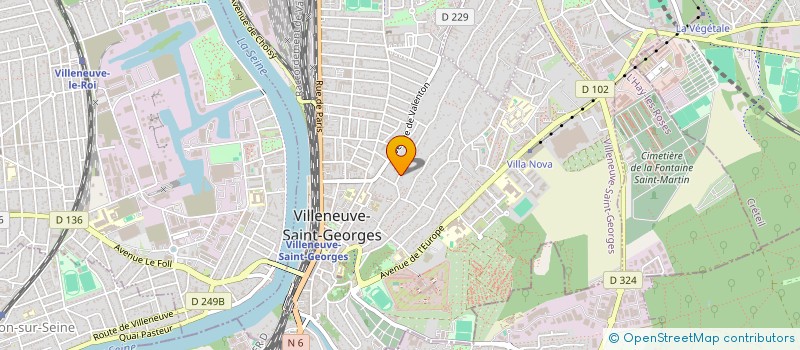 localisation de l'entreprise SCI 12 RUE JEAN JAURES  VILLENEUVE-SAINT-GEORGES