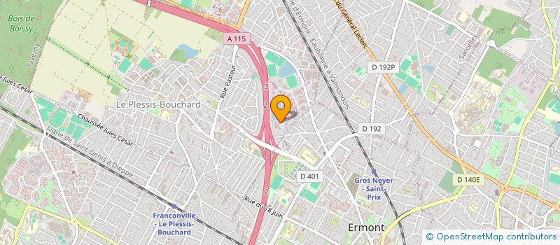 localisation de l'entreprise SCI 12 RUE LOUIS ARMAND à LE PLESSIS-BOUCHARD