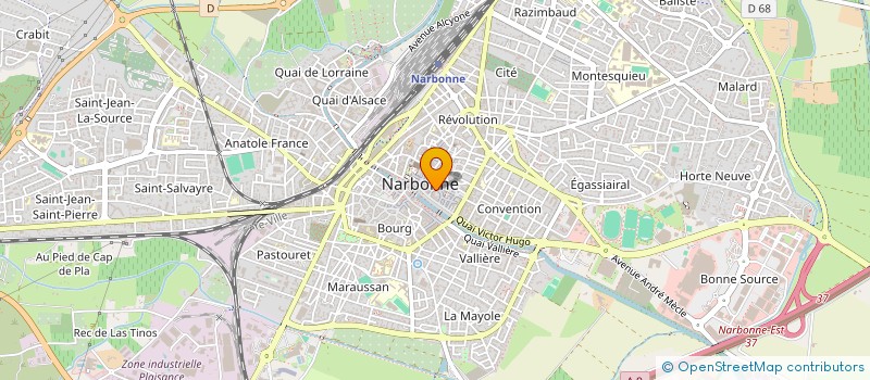 localisation de l'entreprise SCI 12 RUE MARCELIN COURAL à NARBONNE